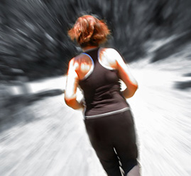 girl jogging